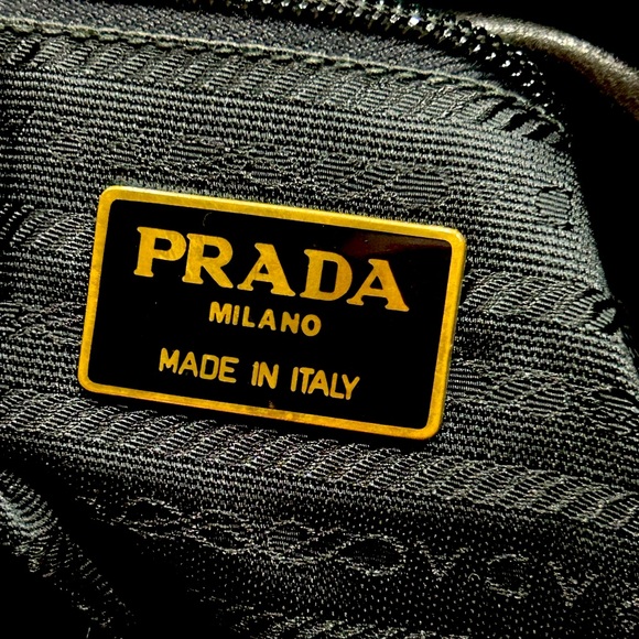 Prada Authentic Smooth Soft Leather Tote Bag with Grommets - Picture 13 of 13